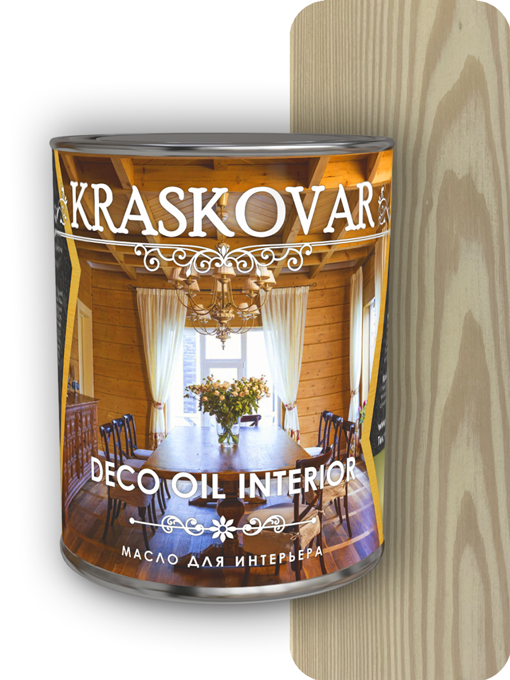 Масло для интерьера Kraskovar Deco Oil Interior белый