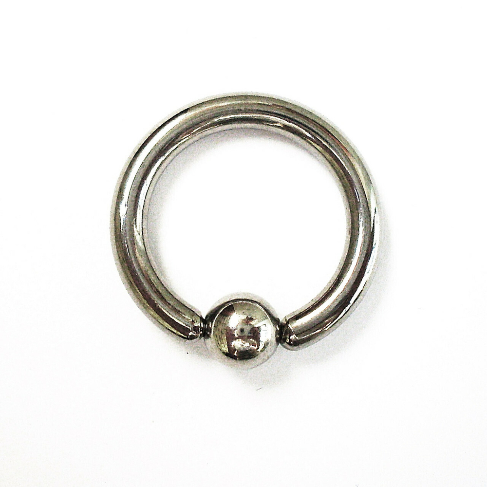 Кольцо сегментное 1 шт. (утяжелитель) для пирсинга, диаметр 14 мм, толщина 3 мм. Медицинская сталь.