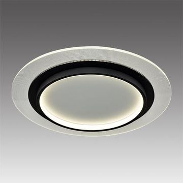 7732/80L MITRA LED SN 078 Светильник металл/акрил/белый/прозрачный/черный LED 80Вт 3000-6000К D480 IP20 пульт ДУ SUNNY