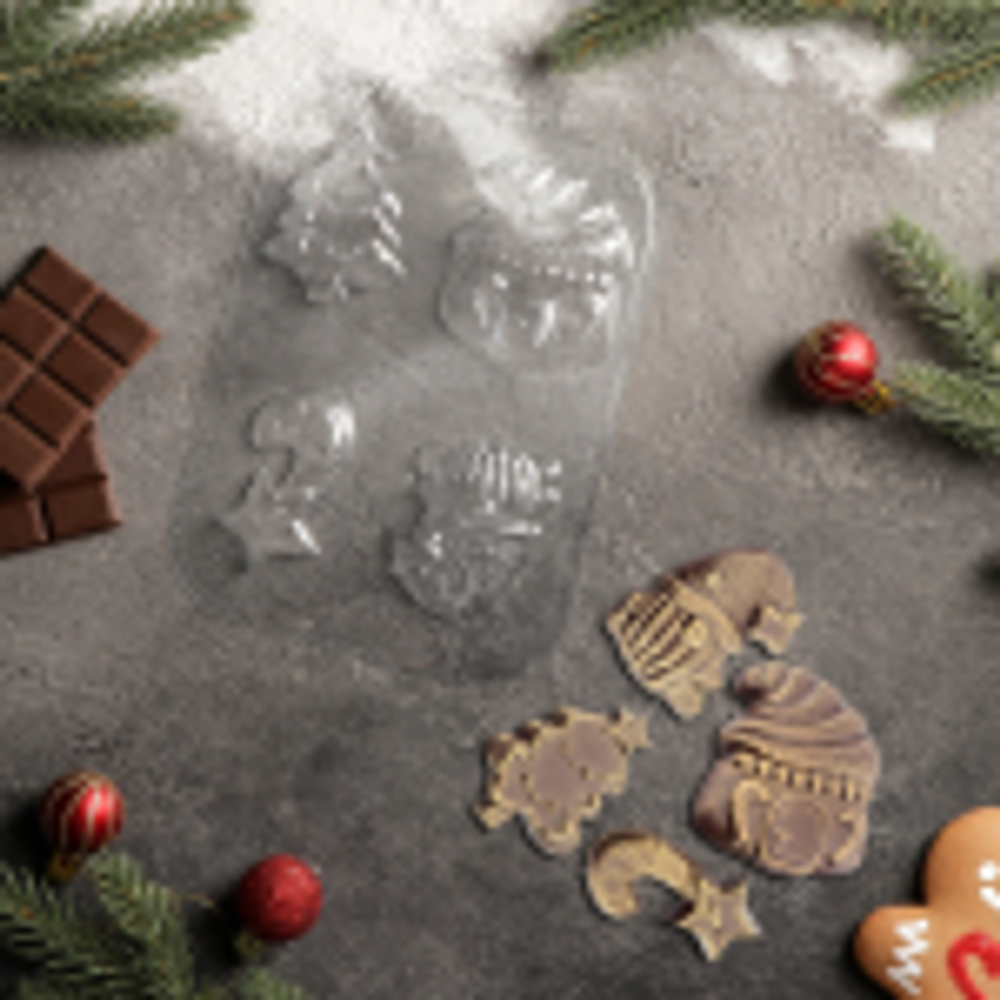 Форма для шоколада "Домики Гномики" пластик