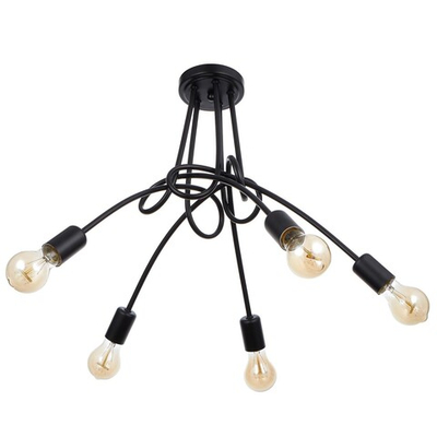 Люстра Узел E27 5х40Вт черный 54х54х40 см