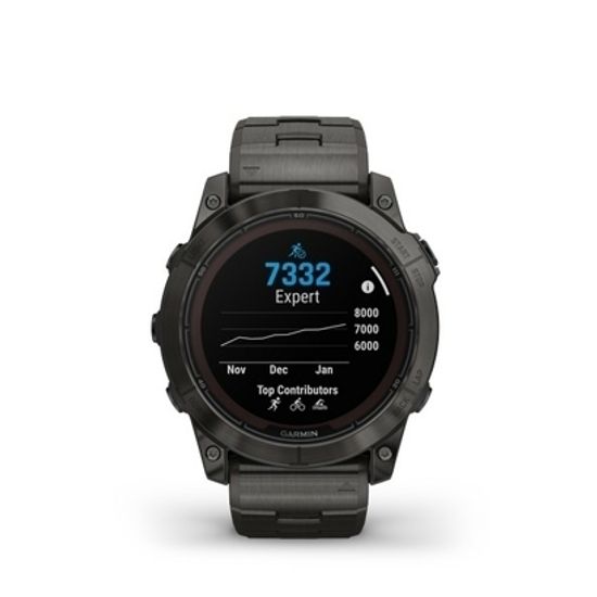 Часы Garmin Fenix 7X Pro Sapphire Solar Carbon Grey Titanium 010-02778-30