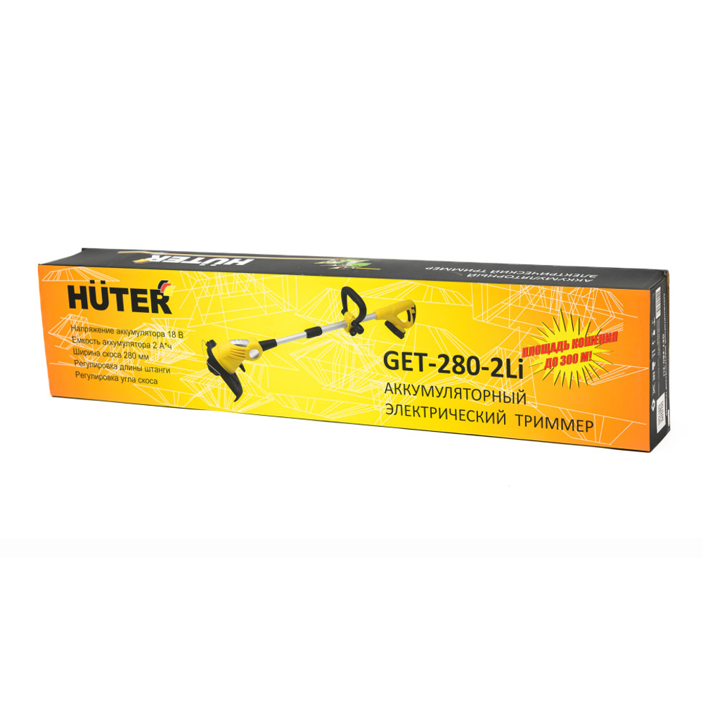 Аккумуляторный триммер Huter GET-280-2Li