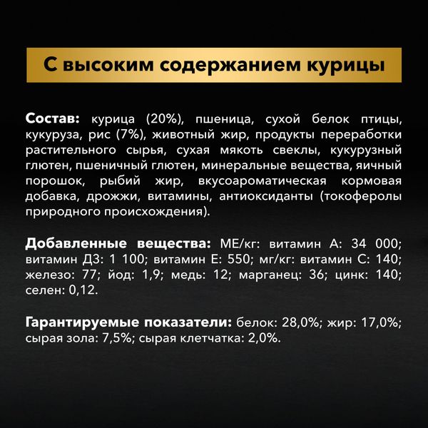 Уценка! Срок 03.08.26/ Сухой корм Pro Plan для взрослых собак мелких и карликовых пород, с высоким содержанием курицы