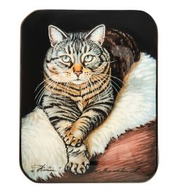 ШК-55/129-F Шкатулка «Кот» Лидяева Л.