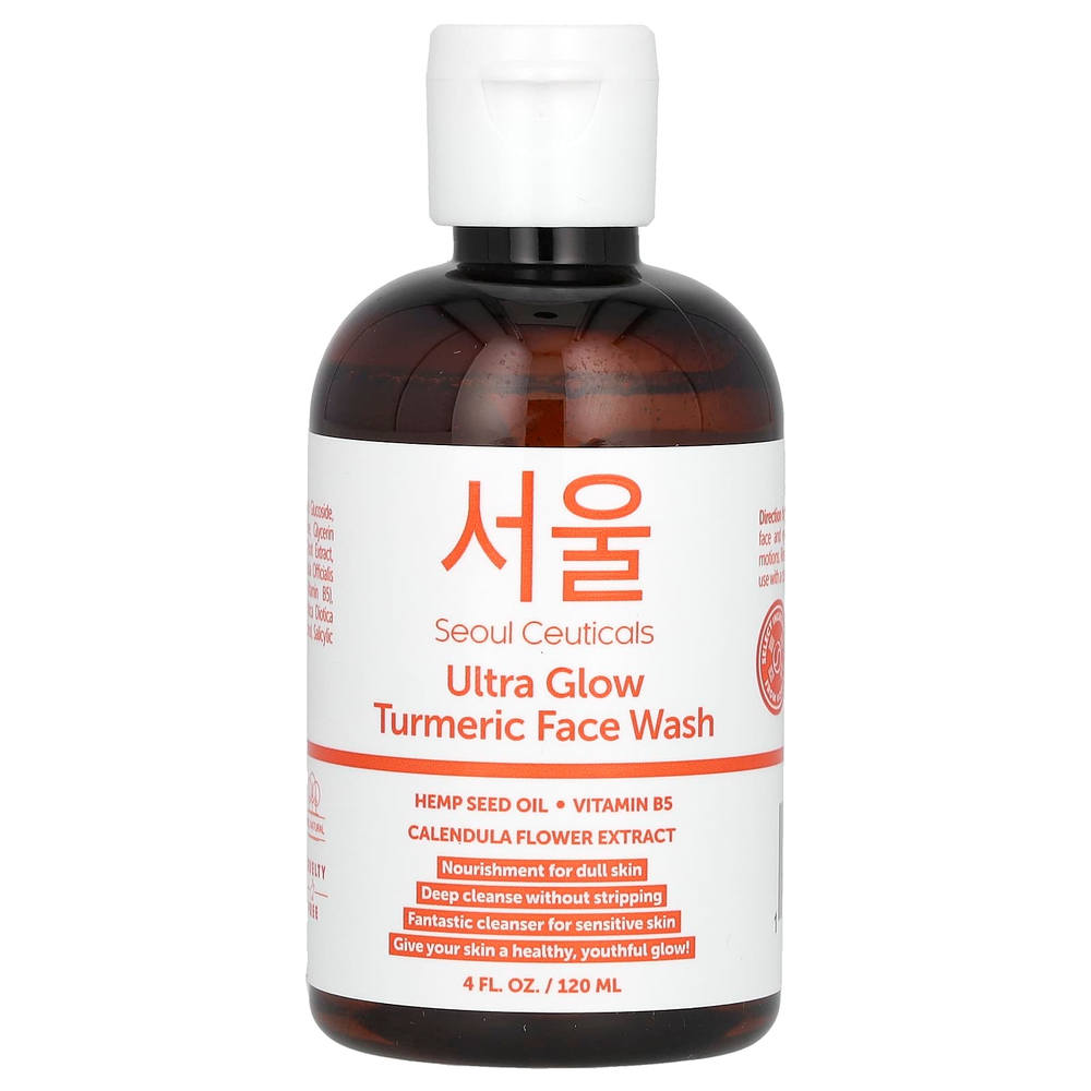 SeoulCeuticals, средство для умывания с куркумой, Ultra Glow, 120 мл (4 жидк. унции)