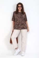 Футболка Кутюр Виотекс ЗЕБРА КОРИЧНЕВАЯ