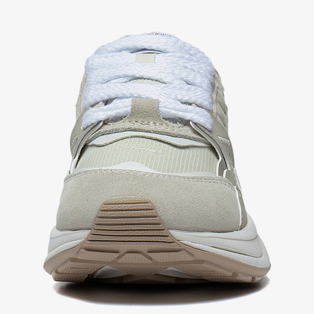 AGCT018-2 Кроссовки женские MOMENT V2 Бежевый/Белый LI-NING