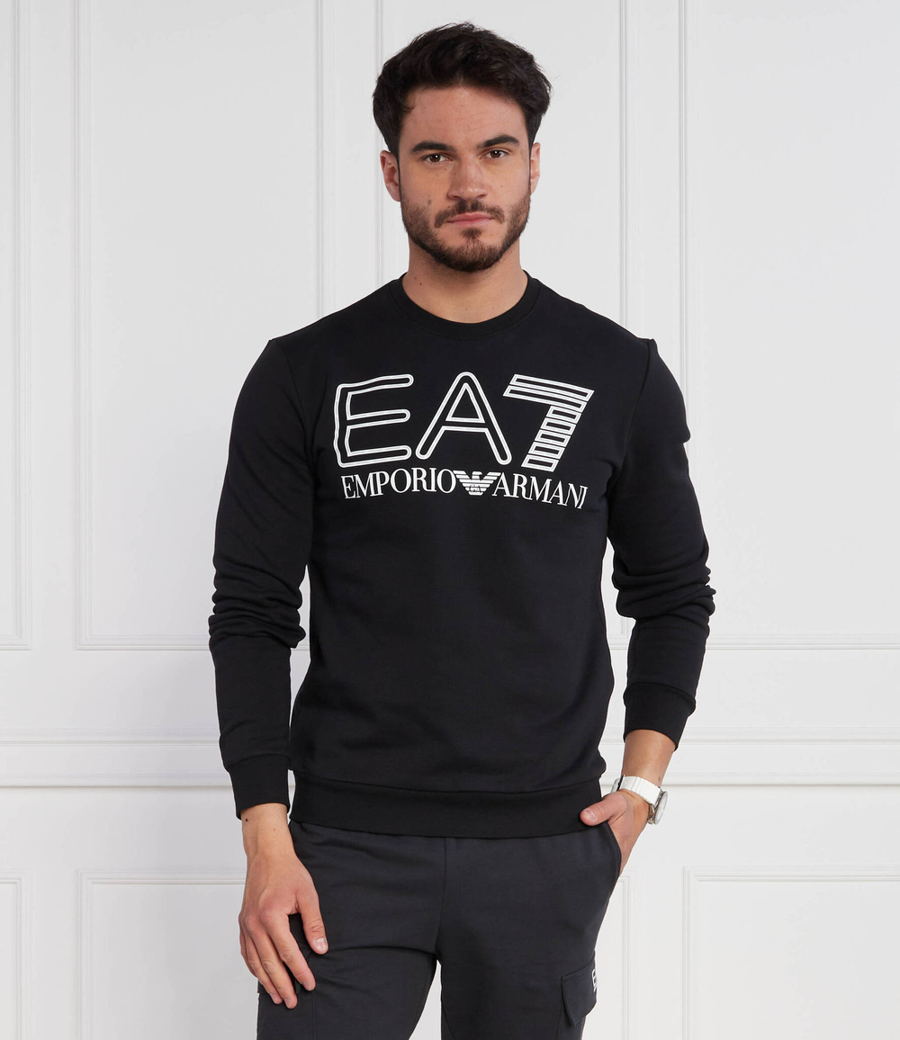 Худи EA7 - черный(6RPM08 PJSHZ)