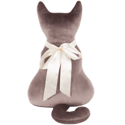 Подушка декоративная Кот Мур Вельвет Кофе