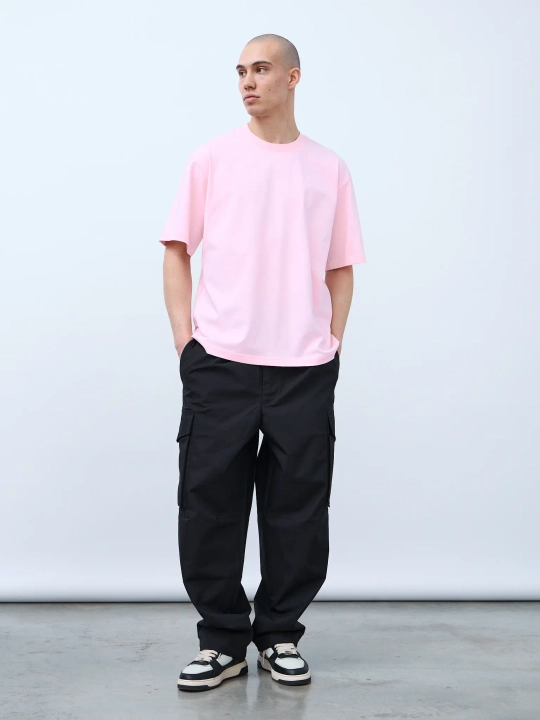 Футболка оверсайз (розовый) 230 г