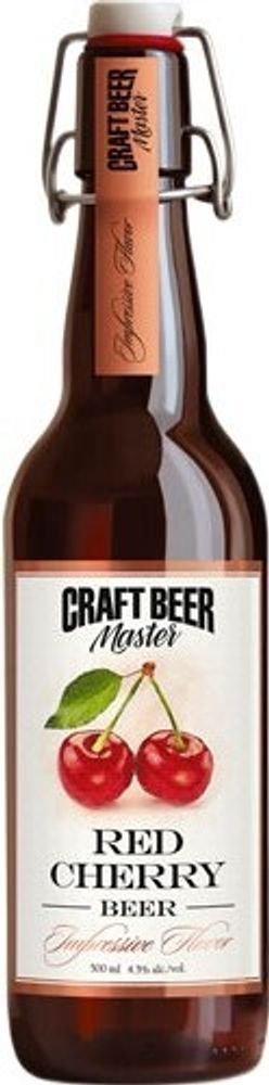 Пиво Крафт Бир Мастер Рэд Черри / Craft Beer Master Red Cherry 0.5 - стекло