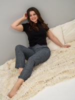 Брюки Б-18/черный-рогожка