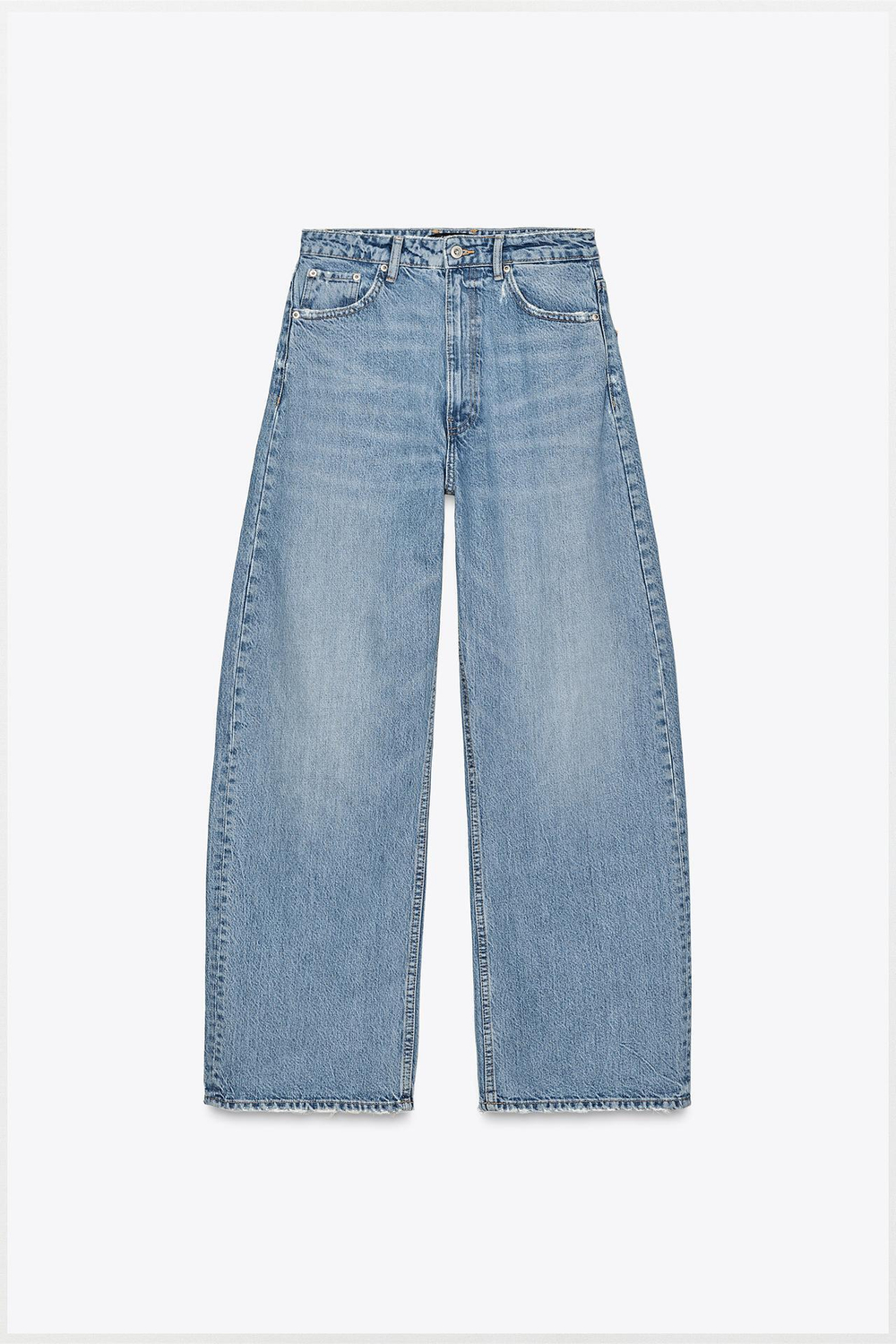 ZARA ДЖИНСЫ TRF BAGGY NFL СО СРЕДНЕЙ ПОСАДКОЙ, МОРСКОЙ СИНИЙ