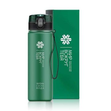 Бутылка для воды Siberian Wellness (зеленая), 560 мл
