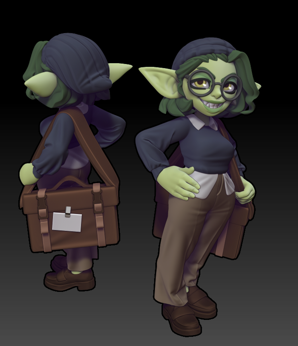 Миниатюры Девушки гоблины 32мм 75мм 100мм goblin girl