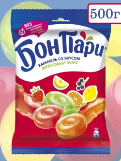 Леденцовая карамель со вкусом Фруктовый Микс 500 г