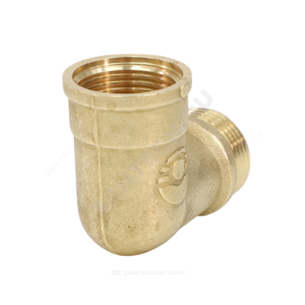 Угольник латунь переходной Ду 20 (3/4") ВР/НР VALFEX VF.092.L.034