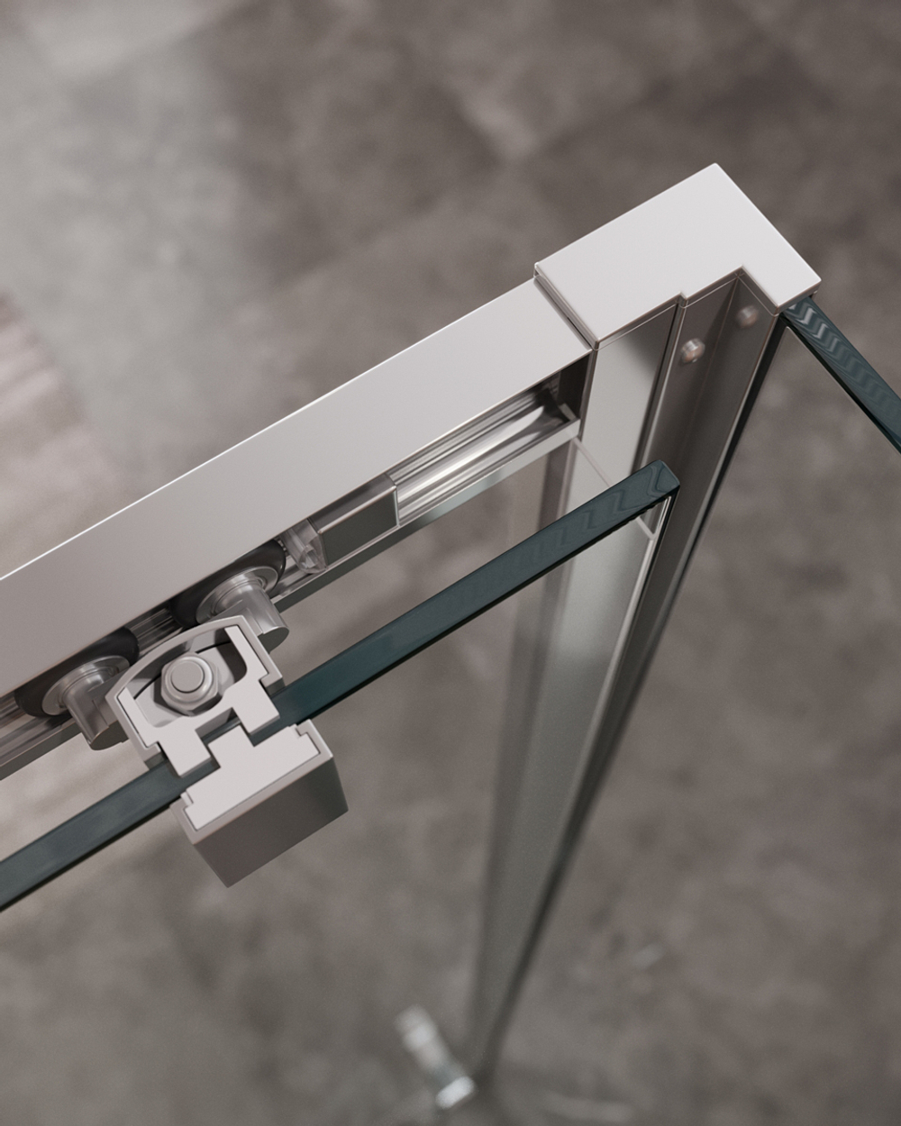 Душевой уголок Cezares MOLVENO-AH-11-130/100-C-Cr-IV, 130х100х195, профиль хром, стекло прозрачное