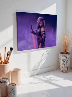 Картина на стену 40 X 50 Девушка воин аниме