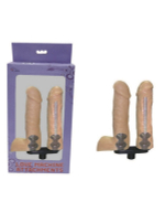 Сменная двойная насадка для секс машин Diva телесная 18 см