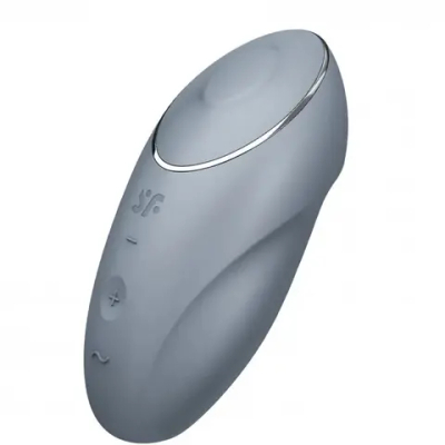 Светло-серый вибростимулятор Tap Climax 1