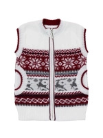 Жилет вязаный на молнии