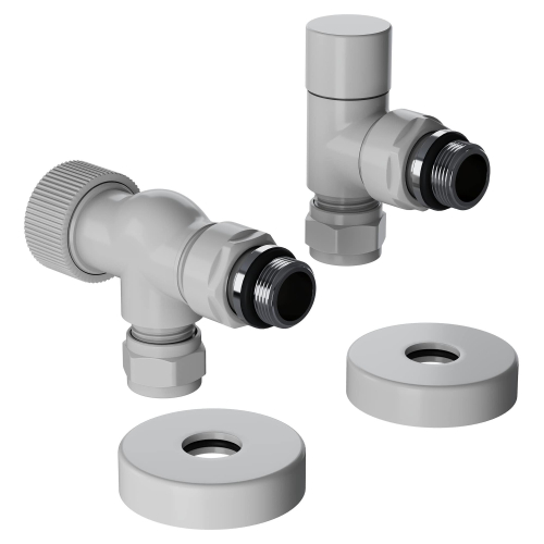 Набор термостатический осевой Royal Thermo Design Pro 15мм М30х1,5 (Белый)