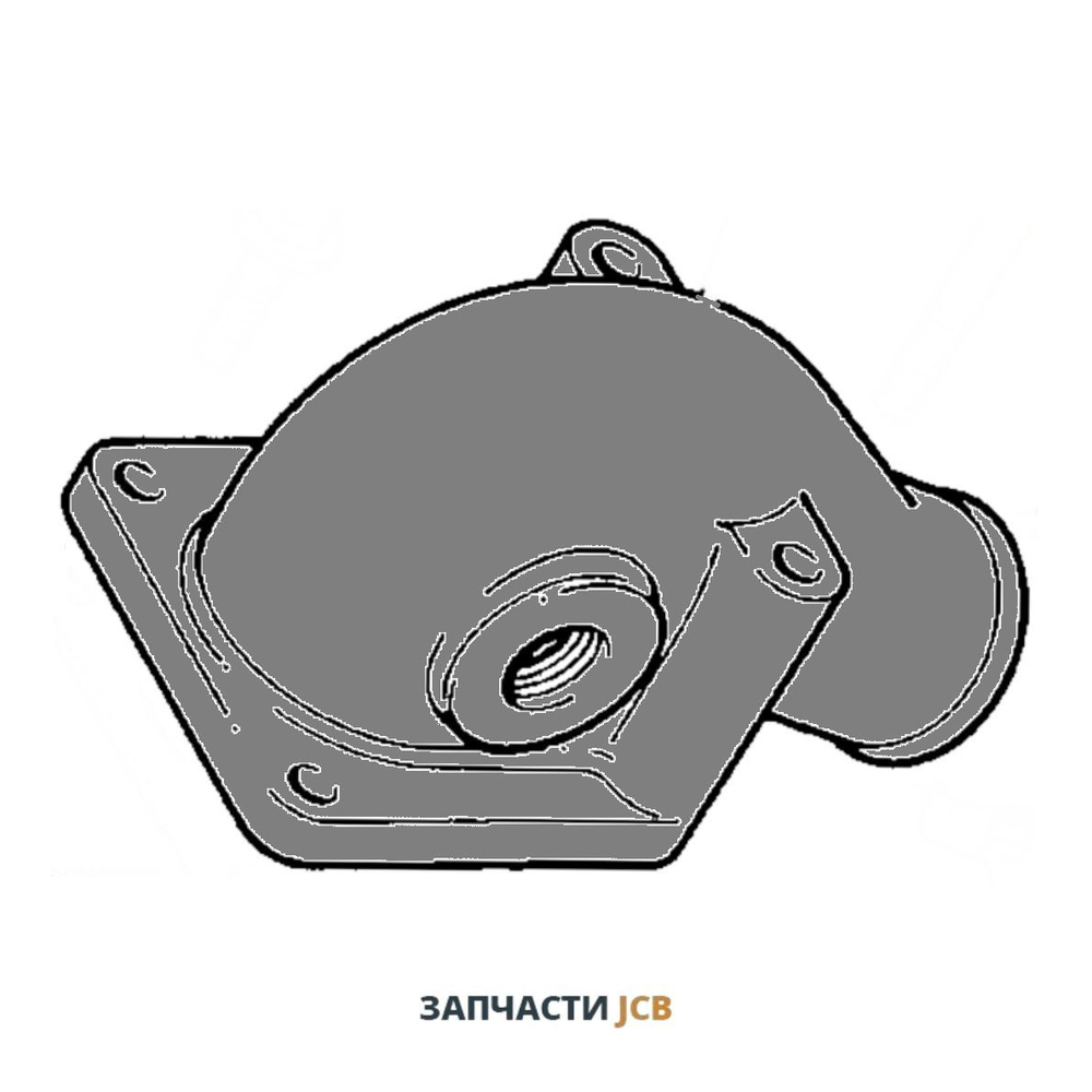 Переходник от турбины к коллектору JCB 02/201854, 02-201854