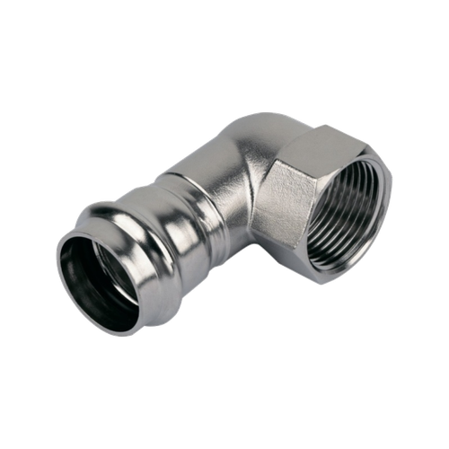 Пресс-угольник из нержавеющей стали с внутренней резьбой 22*1/2 TIM ZTI.552.002204