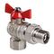 Кран шар. Valtec VT.228.N.05 BASE ВН 3/4quot; с американкой бабочка угловой