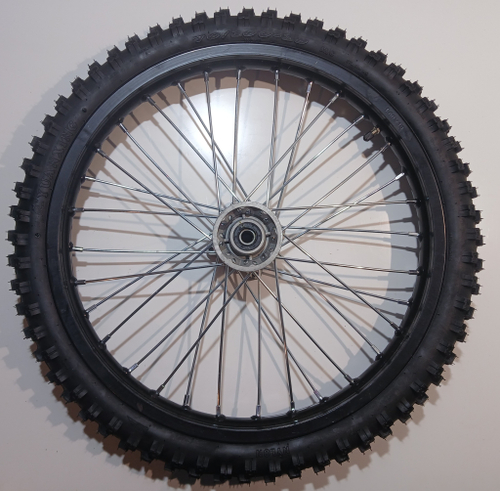 Колесо переднее в сборе 70/100 19" Питбайк PWR Racing FRZ 125