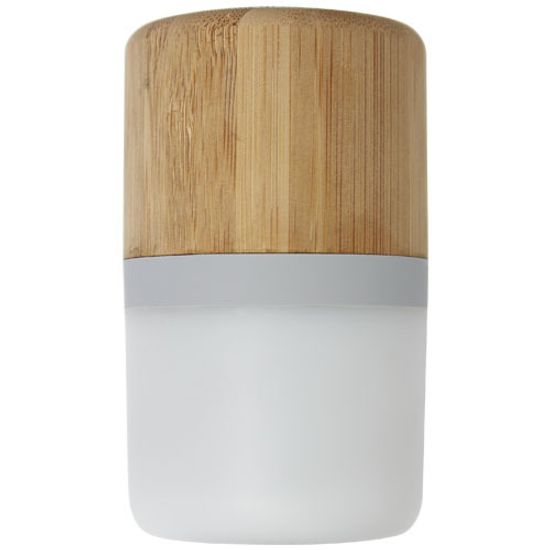 Bluetooth®-динамик Aurea с подсветкой, изготовленный из бамбука