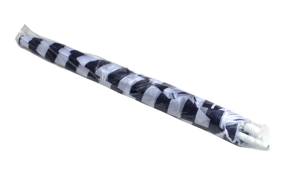 Зонт  2,0м бело-синяя полоска (уп.12шт.) 2 части арт.WRU051/2 "Garden story"