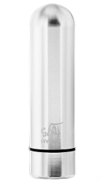 Металлическая водонепроницаемая вибропуля Metal Michael - 6,9 см. (Цвет: серебристый)