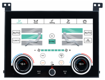 Цифровая LCD-панель управления климатом для Range Rover 4 2012-2017 - Carsys экран 10" IPS, без отверстия под CD привод