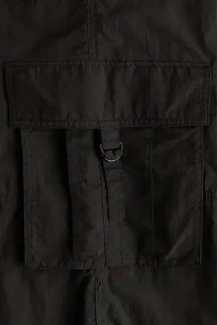 H&M Широкие брюки-карго, черный