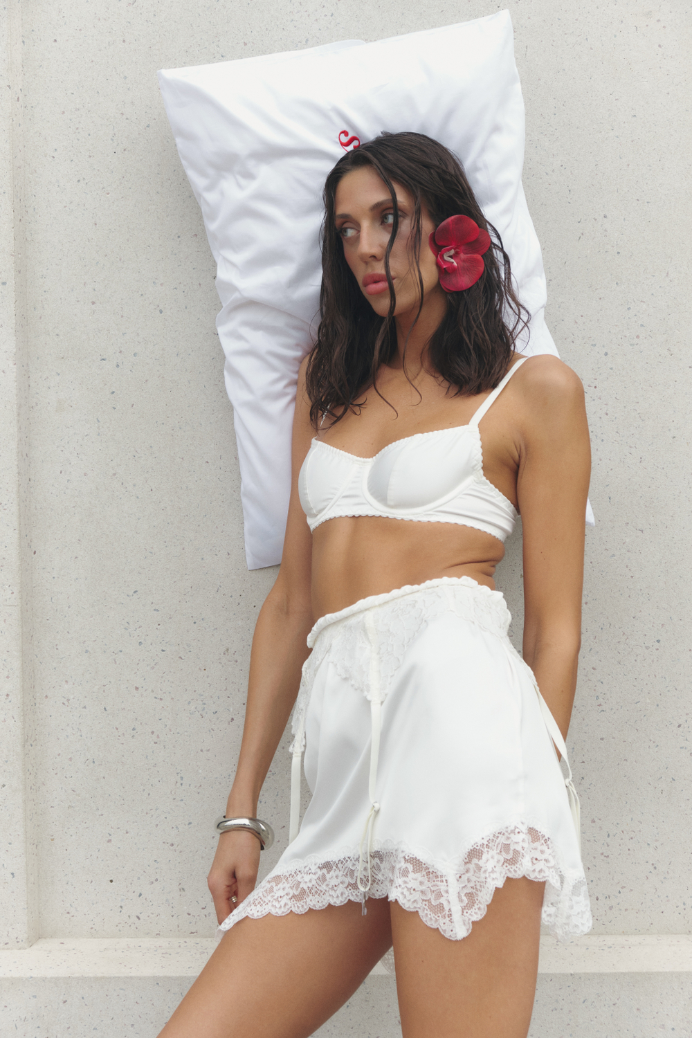 Пояс для чулок BIRDY x ROOM lingerie | Белый