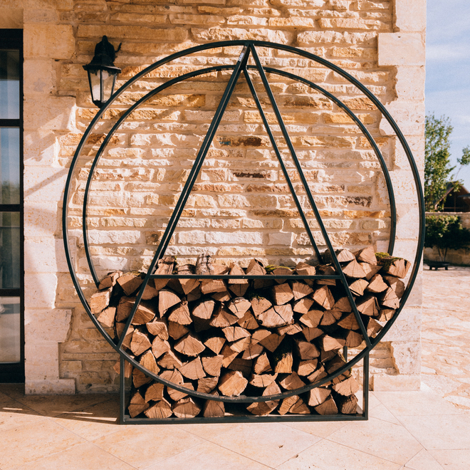 Уличная дровница Искры Костра Alfa