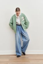 PERFECT JEANS С ЗАЩИПАМИ BLUE