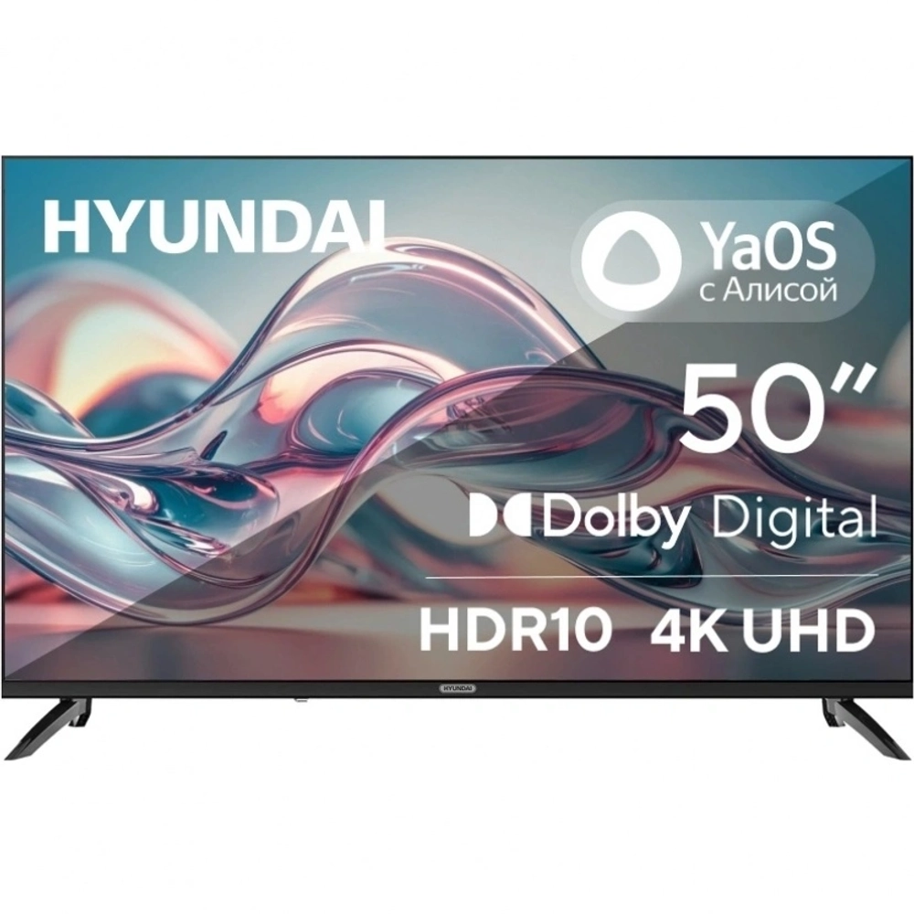 Телевизор Hyundai H-LED50BU7012 50" 4K Ultra HD LED Smart YaOS Frameless черный