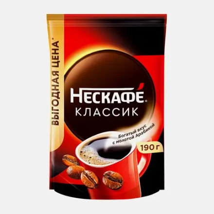 Кофе растворимый Нескафе Классик 190г