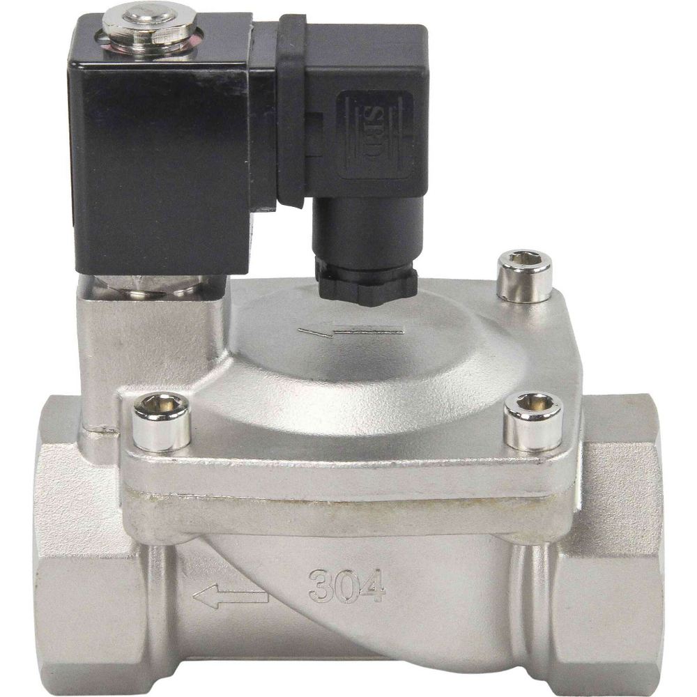 Two way normally closed indirect acting electric solenoid valve Elephant VS2W-401V-PU-NC G VITON 110/220V, body material - stainless steel AISI 304, seal - Viton