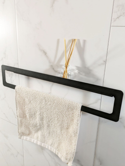 Держатель для полотенец MetaDec Qadrate 50см черный