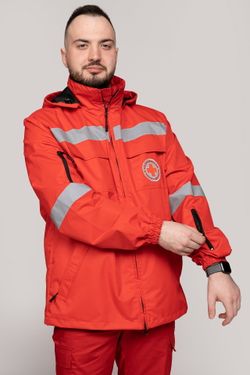 Ветровка Скорая помощь MedicLine мужская цв. КРАСНЫЙ