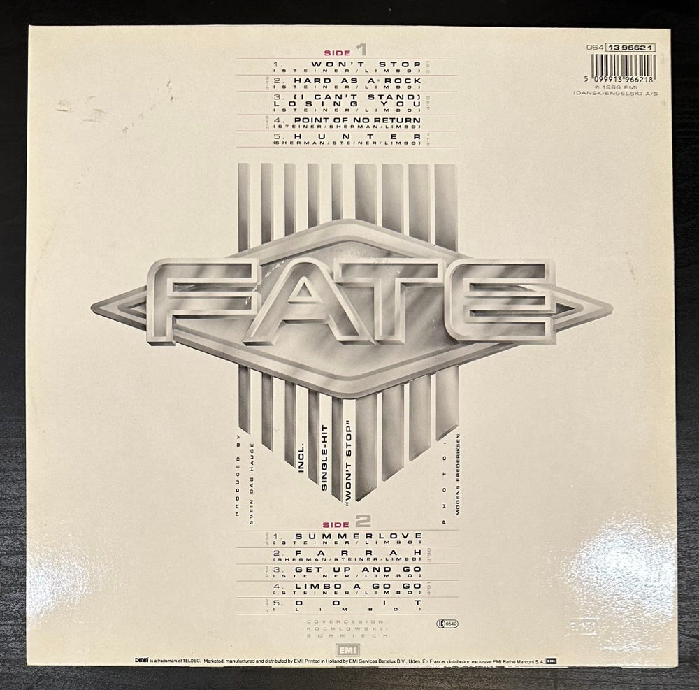 Fate - A Matter Of Attitude (Европа 1986г.)