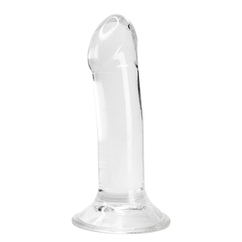 Прозрачный фаллоимитатор на присоске 18см Adrien Lastic Alive Valiant Jelly Dildo