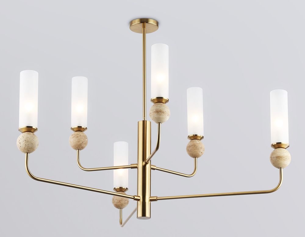 Ambrella Люстра на штанге с мрамором Ceramo Modern LH53251