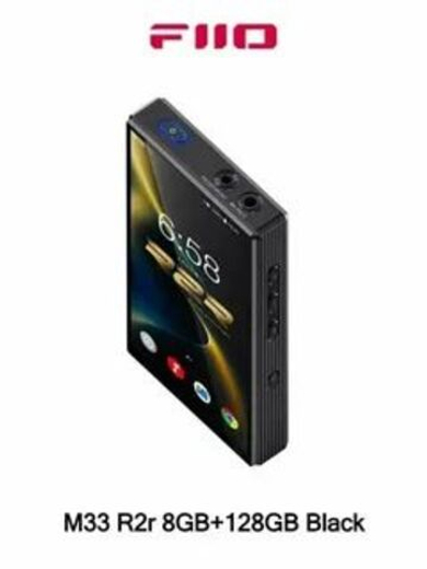 FIIO M33 R2R (F1001M) чёрный портативный MP3 Bluetooth музыкальный плеер, 8 ГБ оперативной памяти