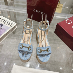 Gucci Horsebit Flatform Sandal